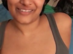 Short Haired Indian Teen gives Blow Job 